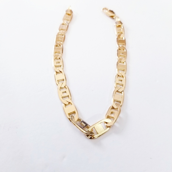 18K Gold Filled Alternative Flat Marine Bracelet. - Picture 3 of 6